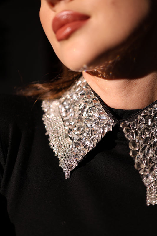 Sparkling Silver Jewel Collar