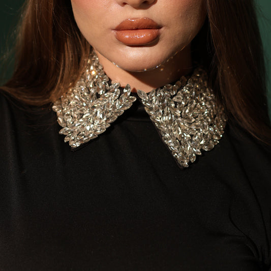 Crystal beads collar