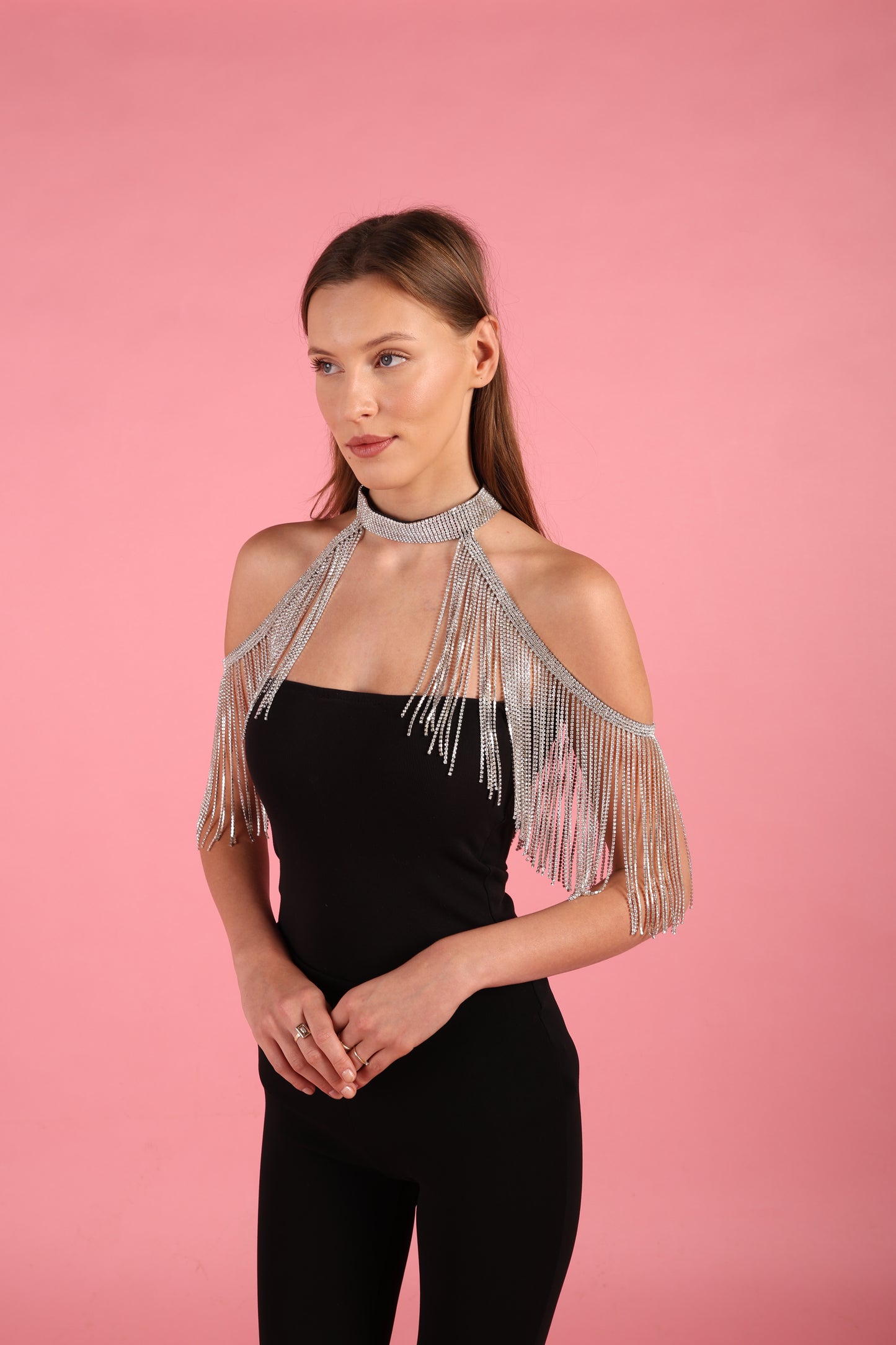 Sparkle Tassel Collar and Shoulder Piece