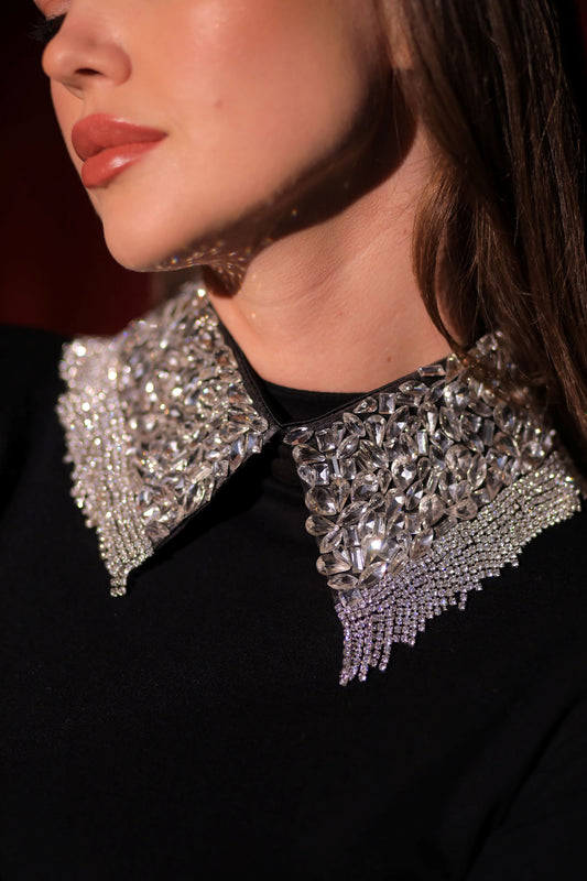 Sparkling Silver Jewel Collar