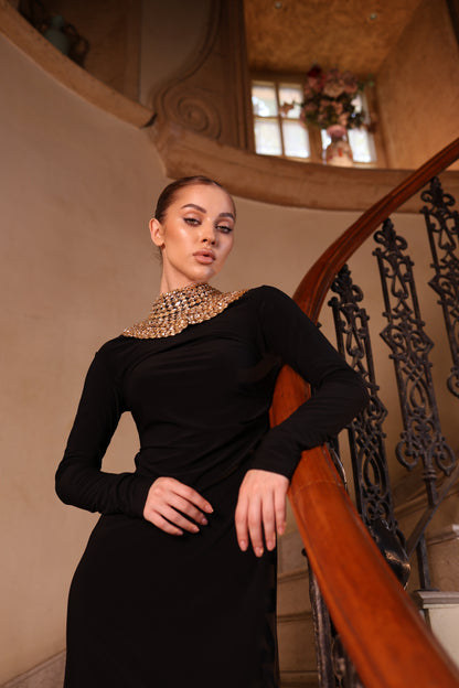 Gold Crystal Neck-Piece
