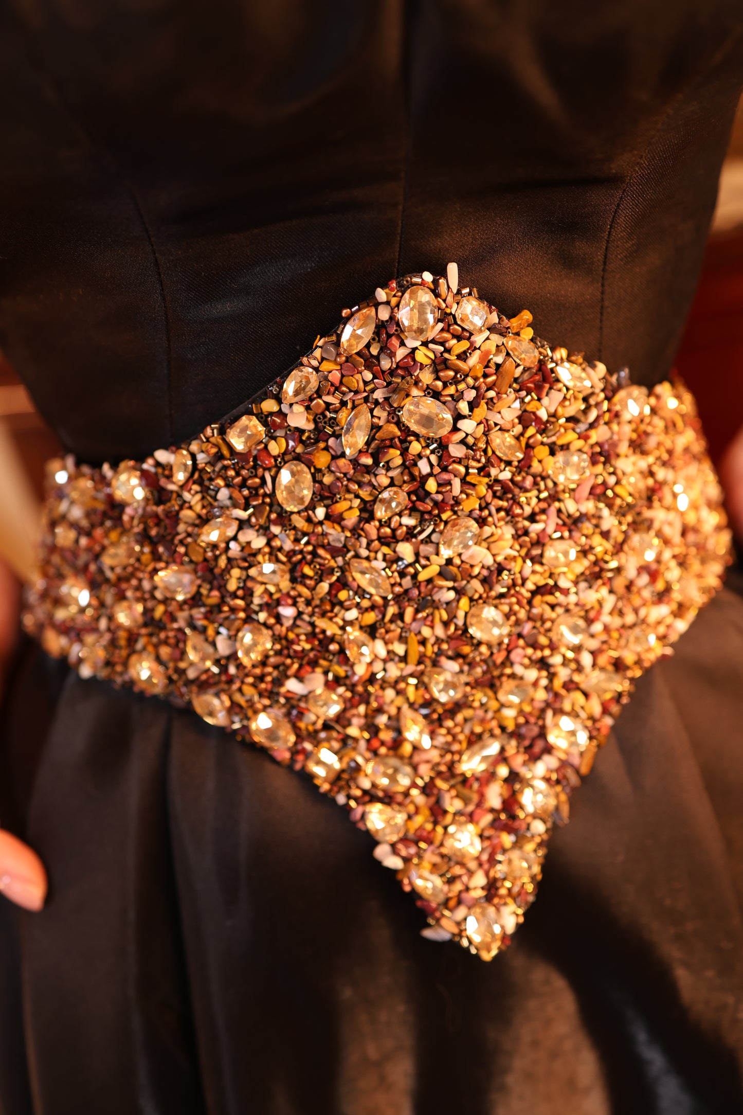 Gemstone Embellished Waist Belt