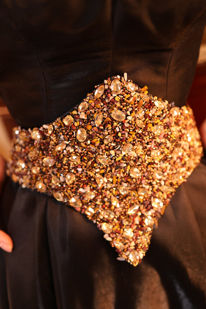 Gemstone Embellished Waist Belt
