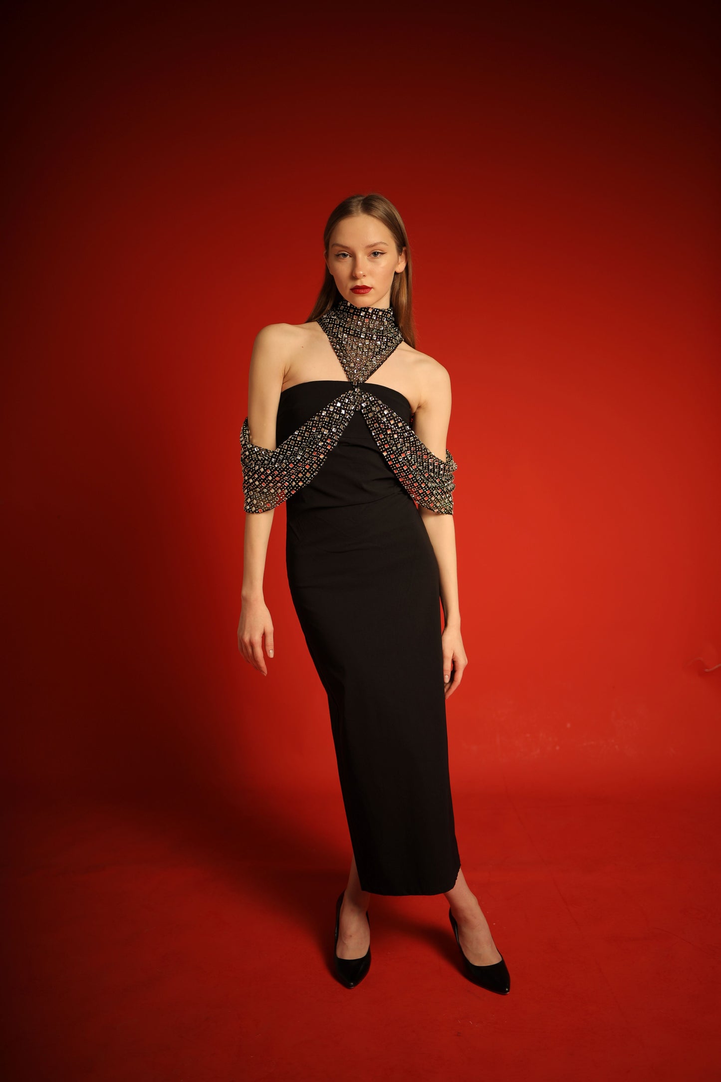 Crystal Mesh Shoulder Wrap