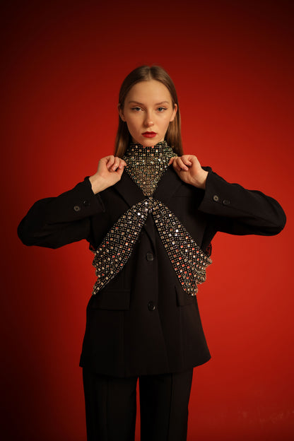 Crystal Mesh Shoulder Wrap