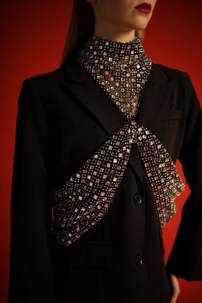 Crystal Mesh Shoulder Wrap