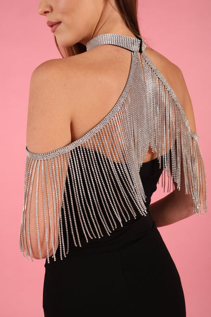 Sparkle Tassel Collar and Shoulder Piece