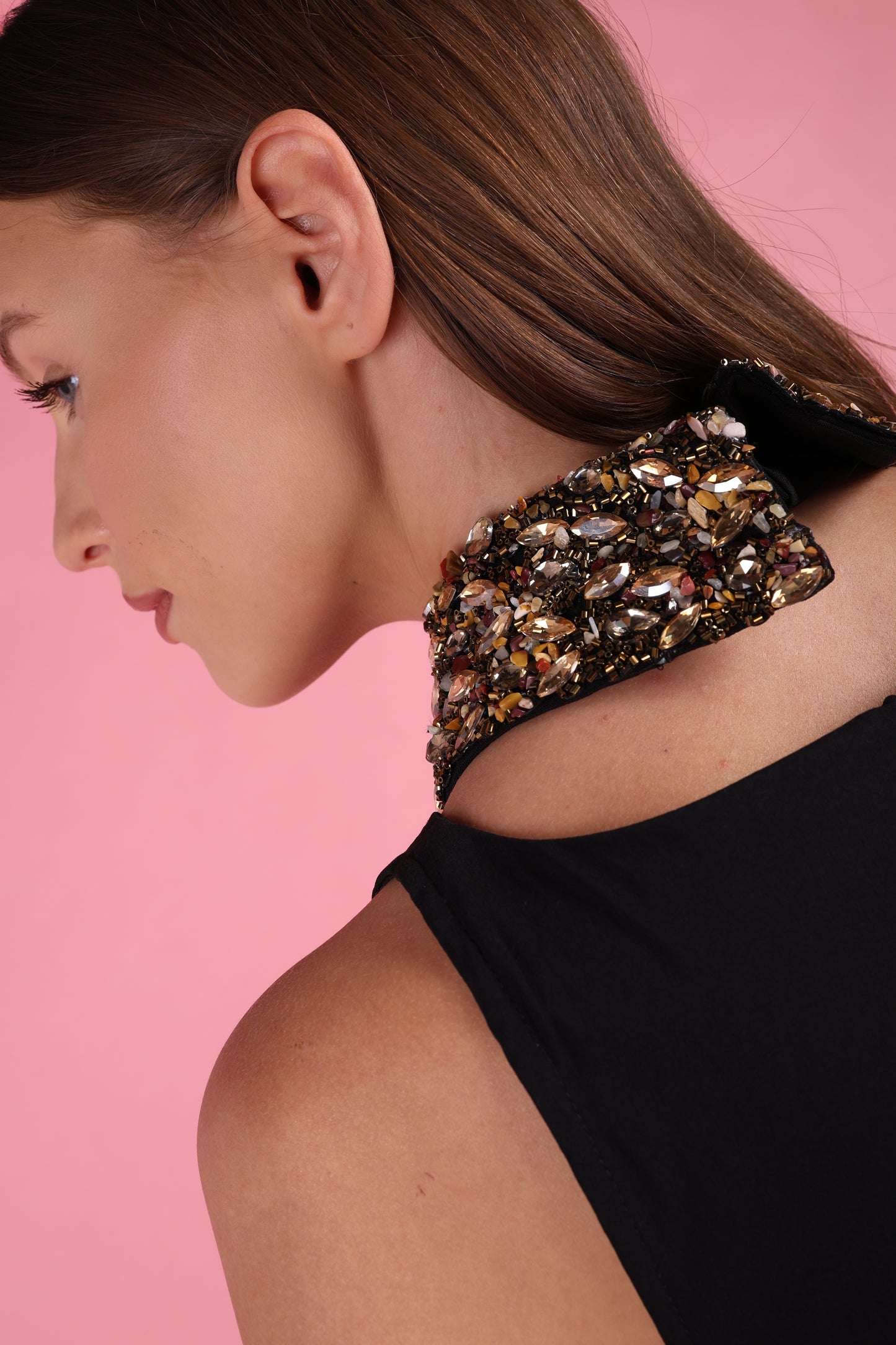Gemstone Detachable Collar