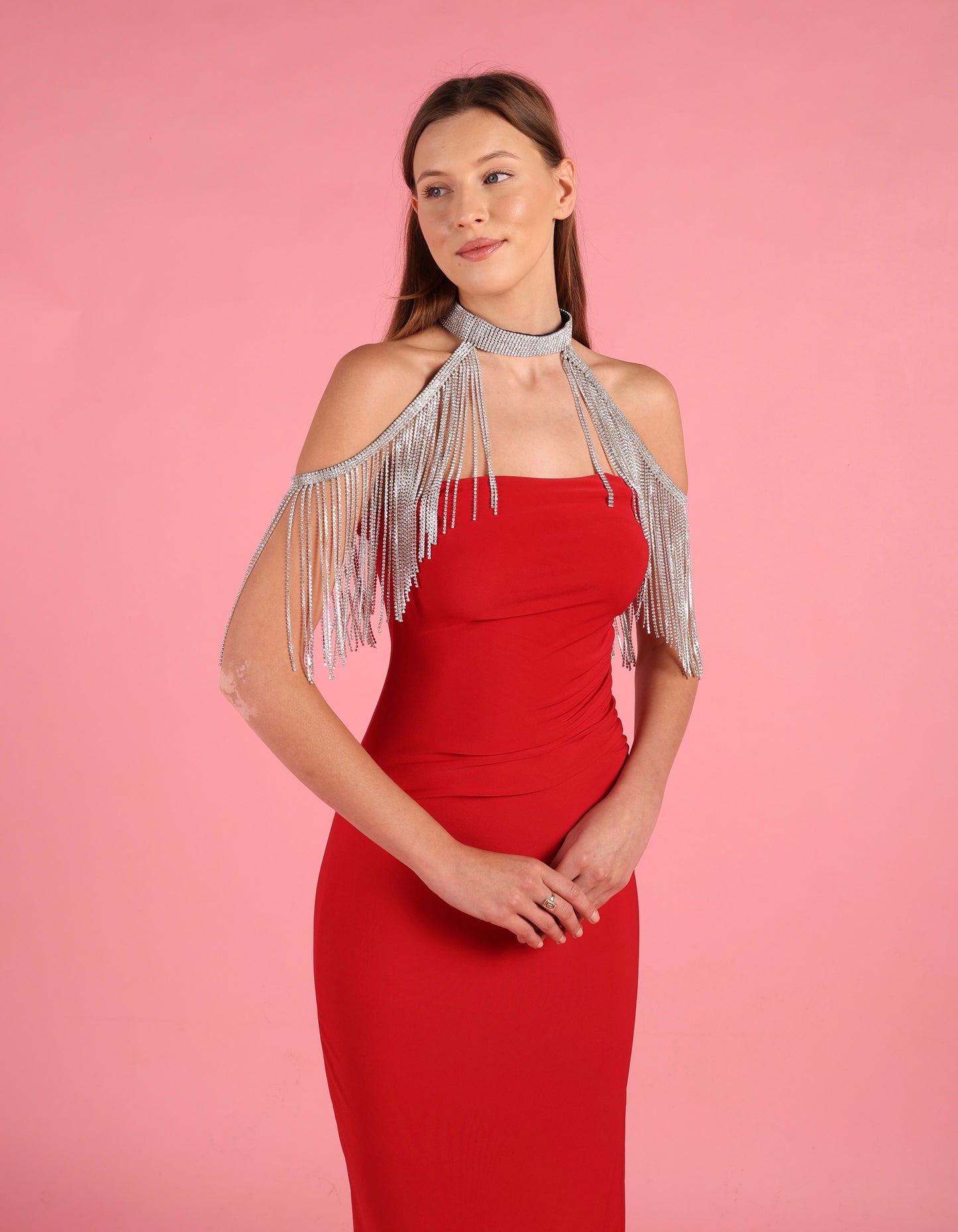Sparkle Tassel Collar and Shoulder Piece
