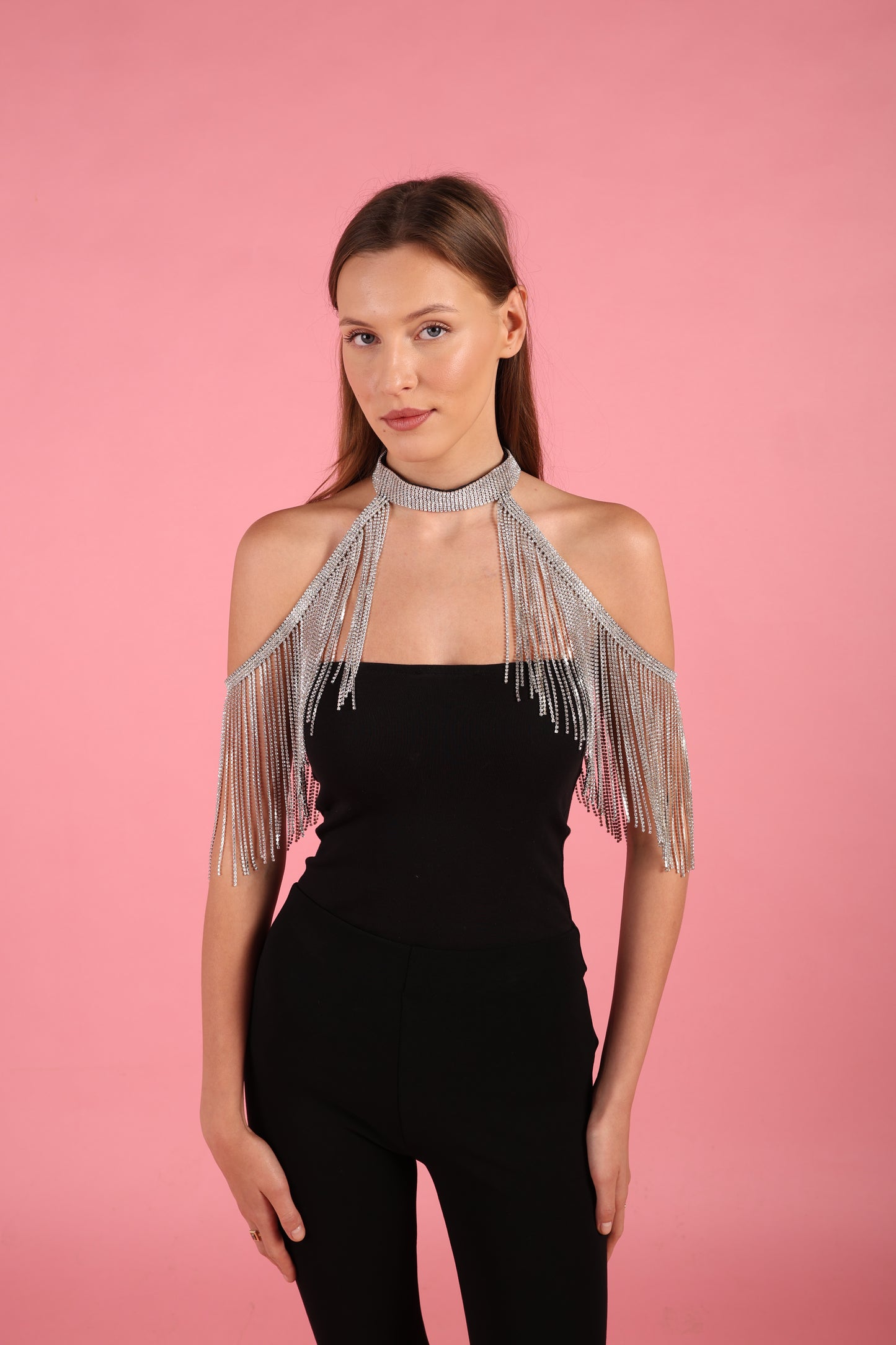 Sparkle Tassel Collar and Shoulder Piece