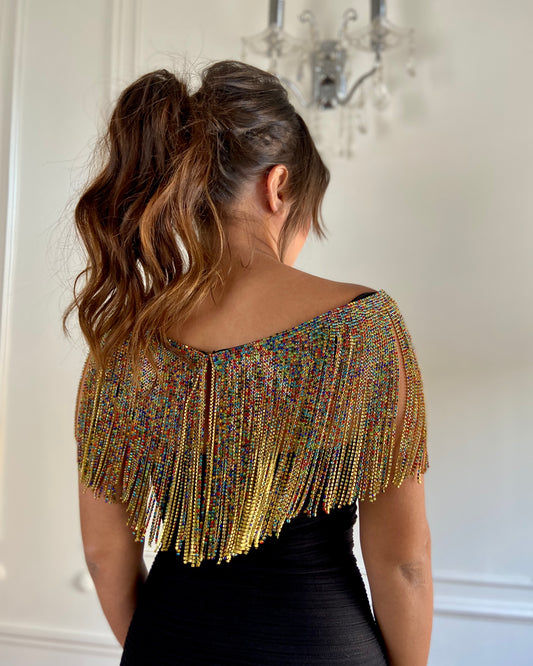 Aurora Fringe Cape