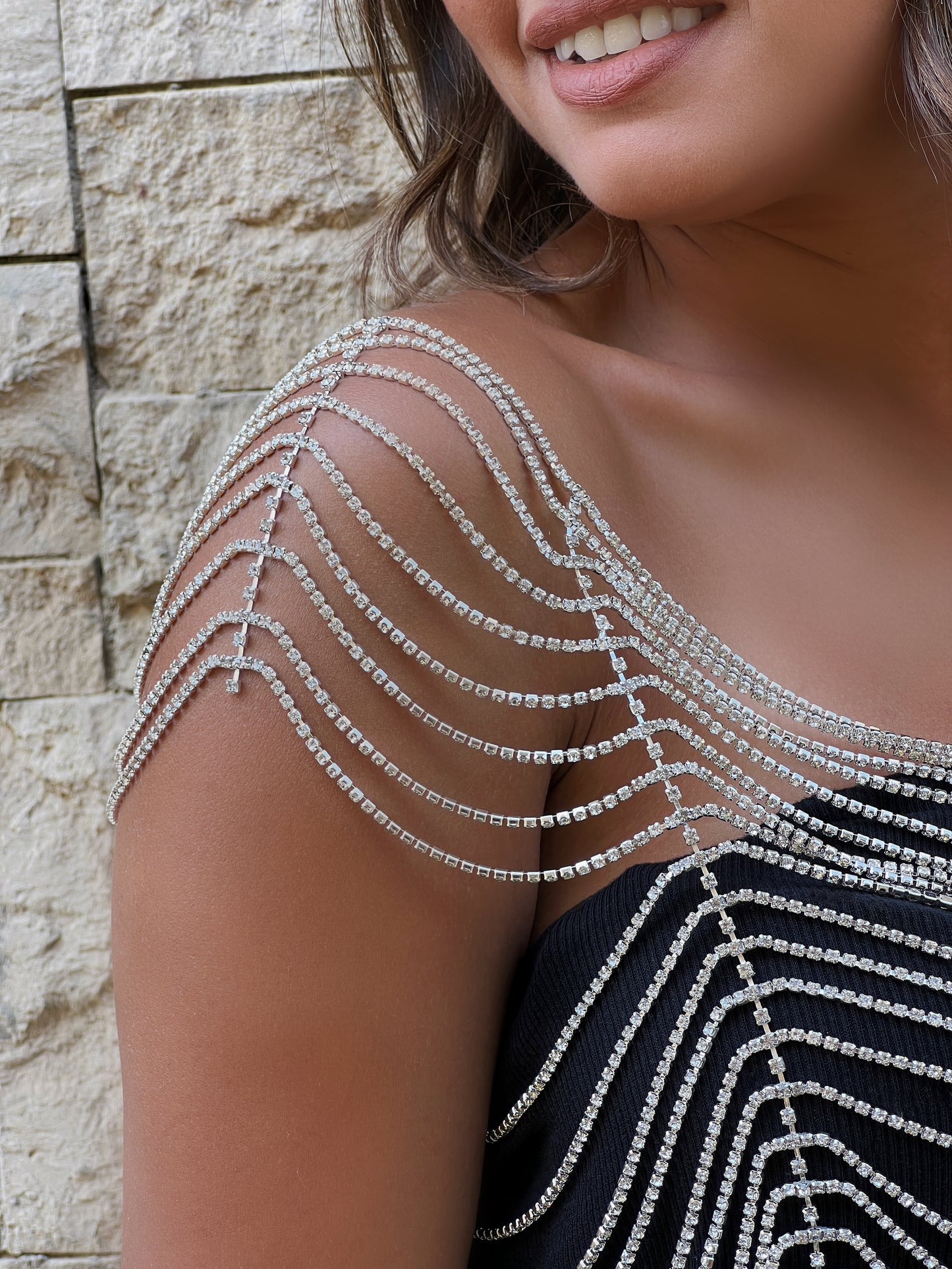 Draped body chain