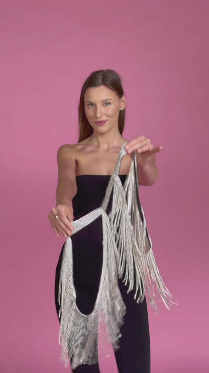 Sparkle Tassel Collar and Shoulder Piece